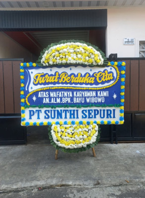 Papan Bunga Duka di Kepenuhan